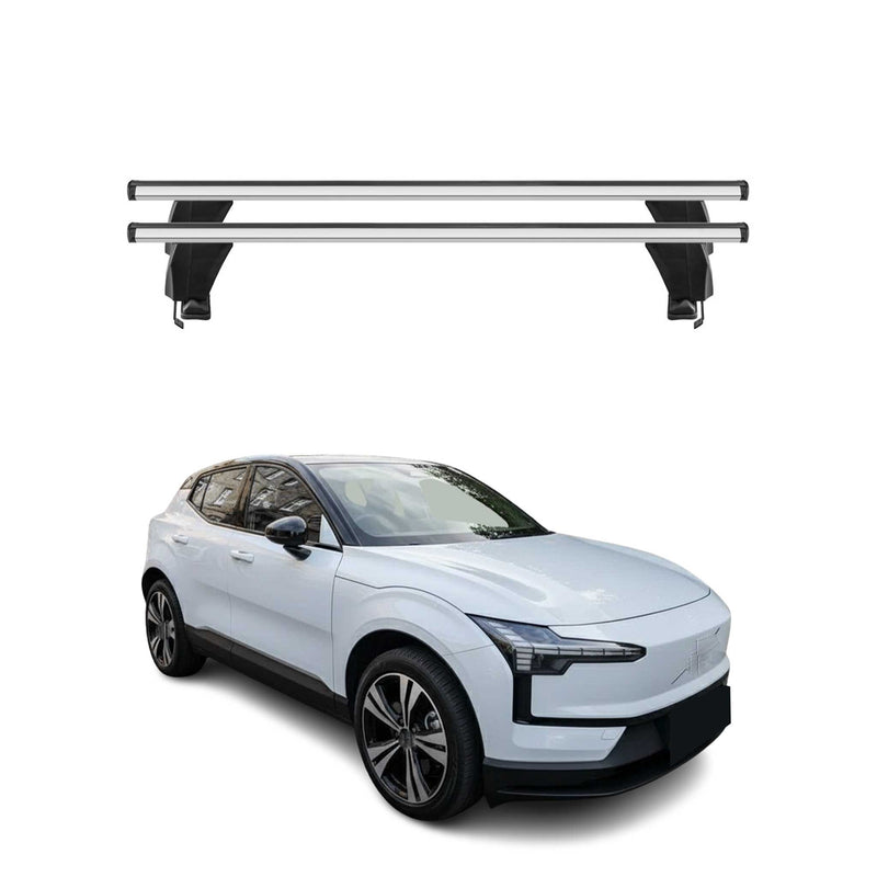 Menabo Dachträger Grundträger für Volvo EX30 2023-2025 Alu Grau 2tlg