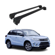 Dachträger Grundtäger für Suzuki Vitara IV 2015-2026 75kg Aluminium Schwarz 2tlg