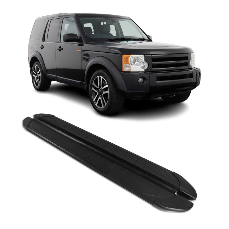 Trittbretter Seitenschweller für Land Rover Discovery 2004-2010 Alu Schwarz
