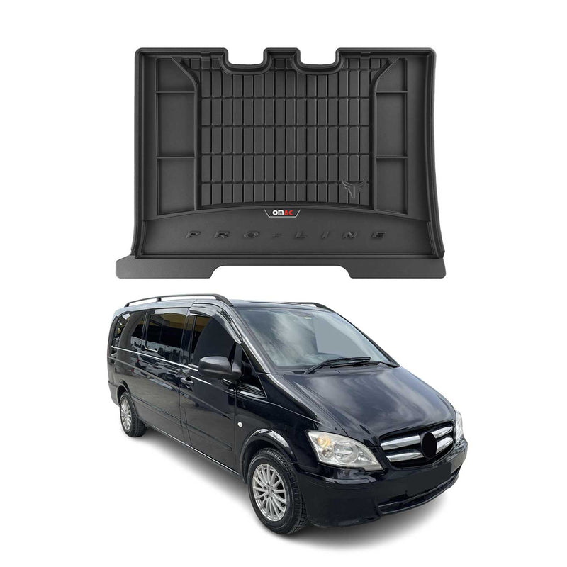 OMAC Gummi Kofferraumwanne für Mercedes Vito W639 2010-2014 FL TPE Laderaumwanne