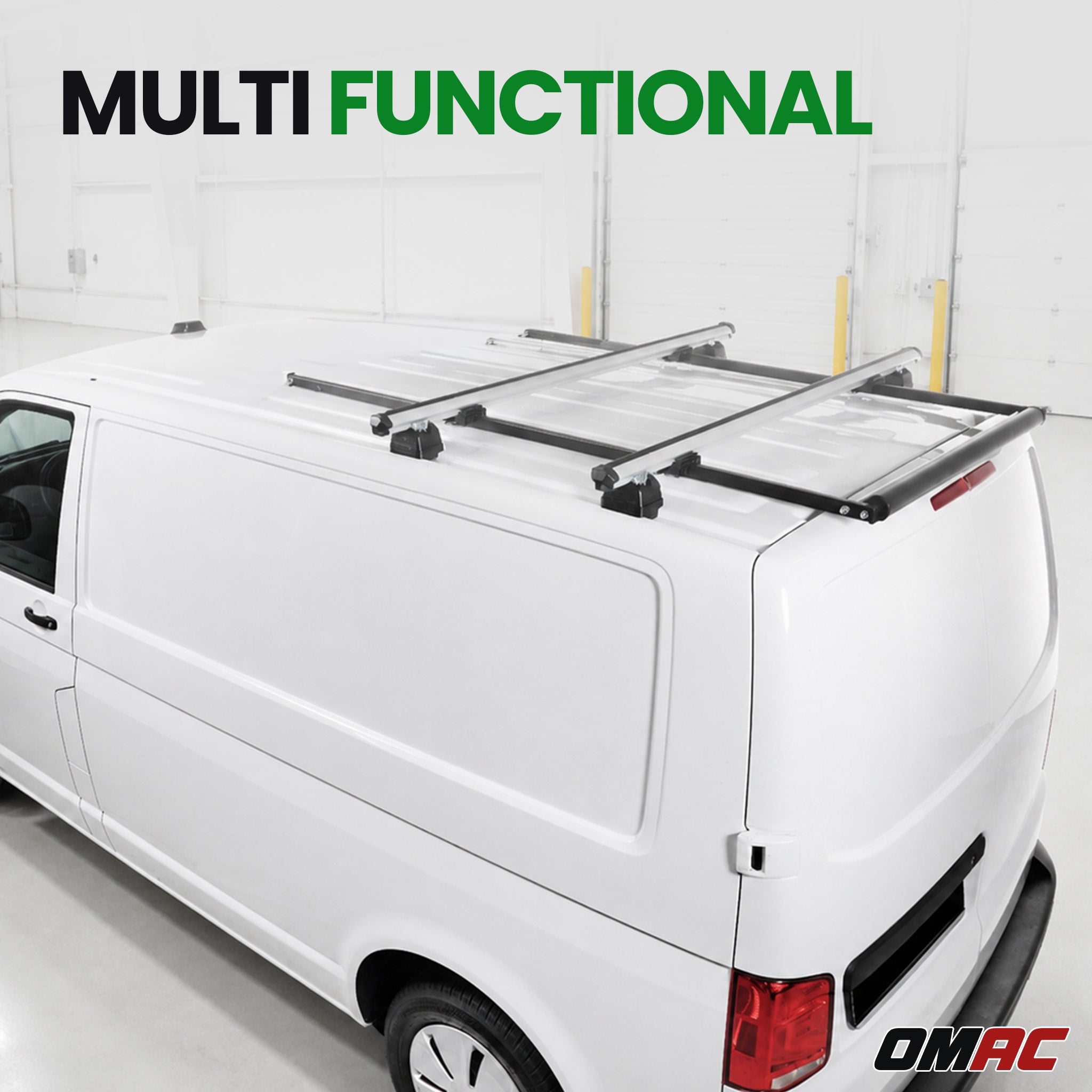 Dachträger für Renault Kangoo I 1997-2007 H1L1 2-Träger Aluminium Silber