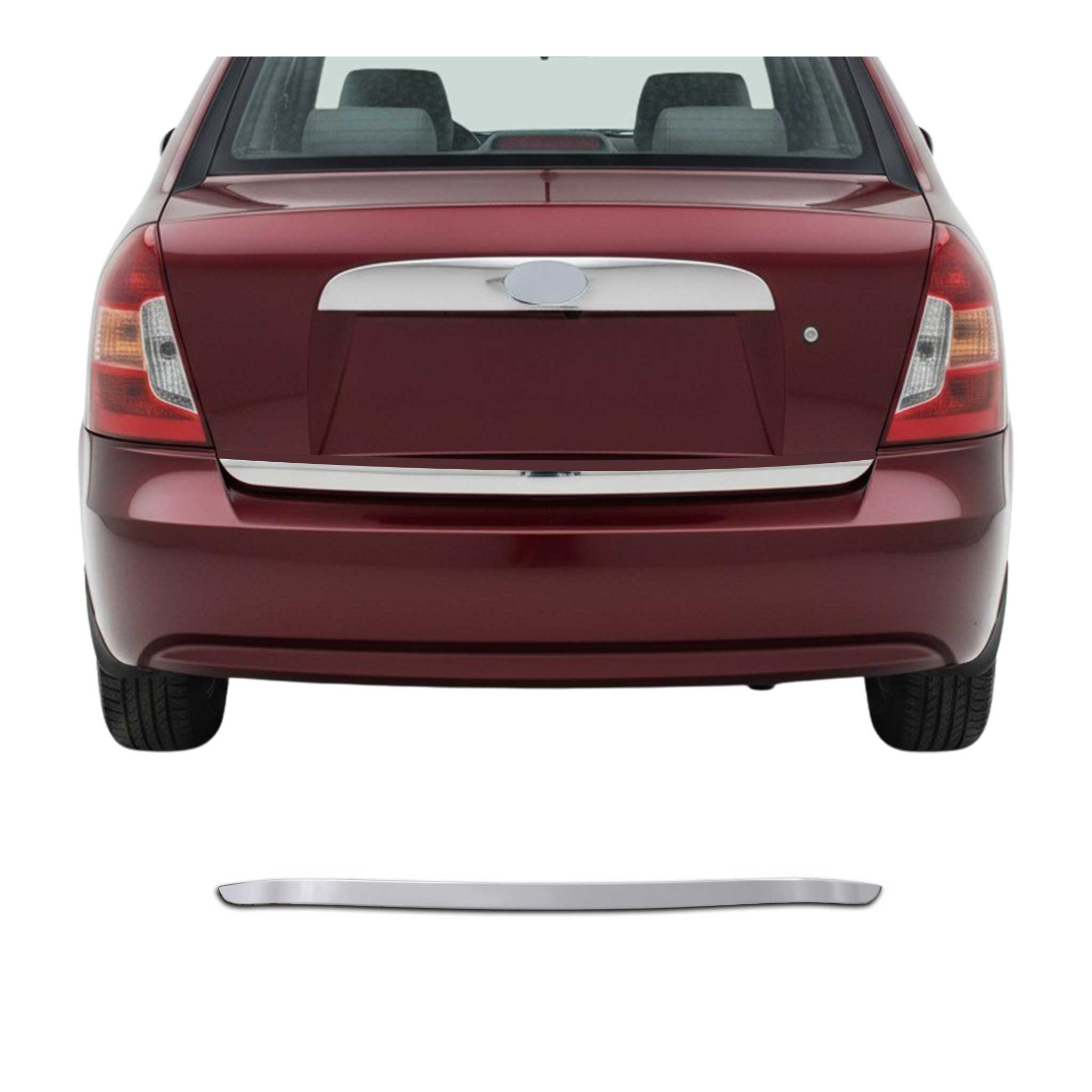 Kofferraumleiste Heckleiste für Hyundai Accent Era 2005-2011 Chrom Edelstahl