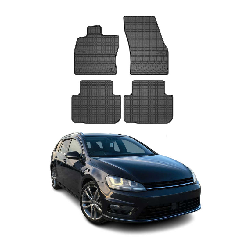 OMAC Gummi Fußmatten für VW Golf mk7 Variant 2013-2020 Automatten Gummi Schwarz