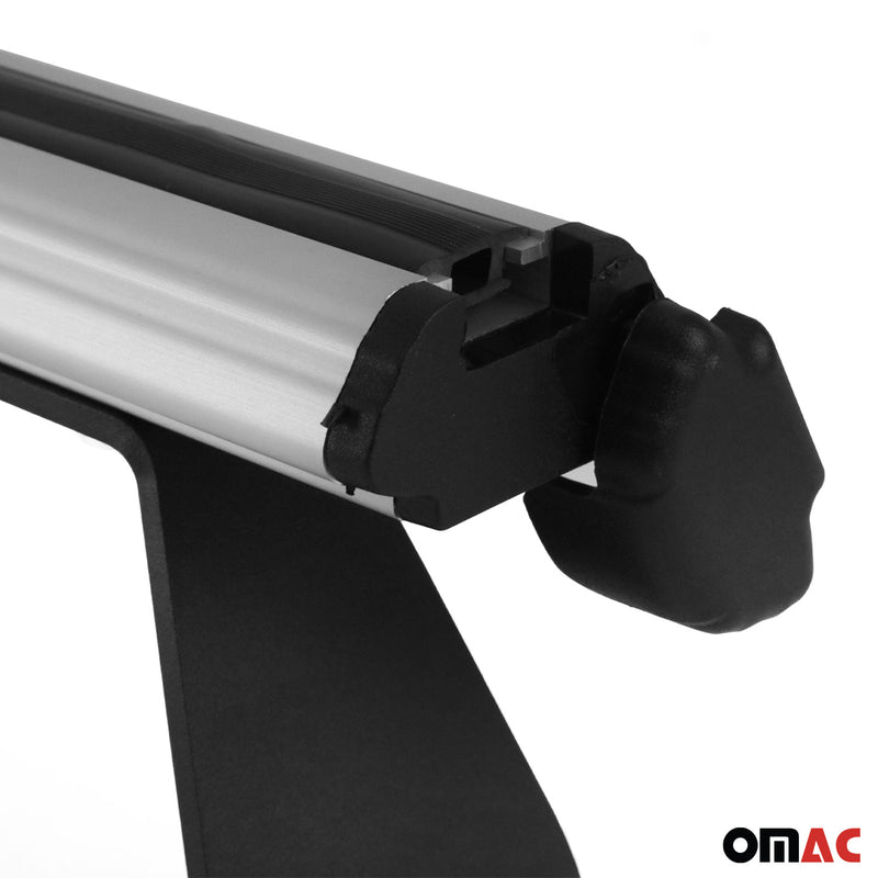 Dachträger Grundtäger für Nissan NV200 2009-2021 75kg Aluminium Grau 3 tlg