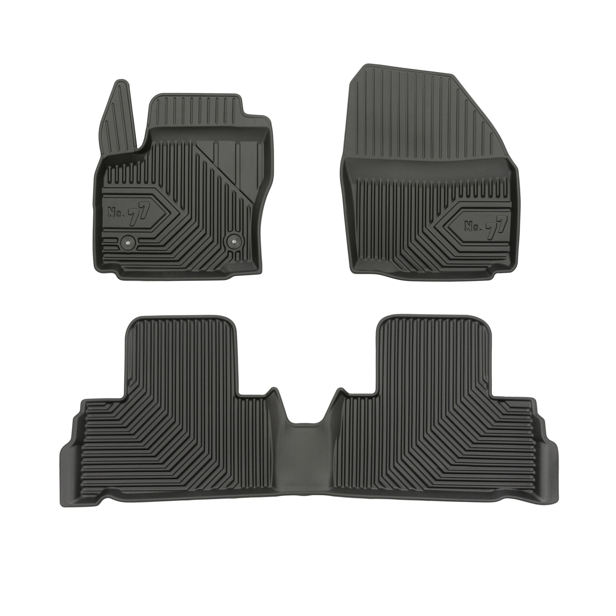 Fußmatten Gummimatten No.77 für Ford Galaxy II 2009-2015 TPE Schwarz 4 teile