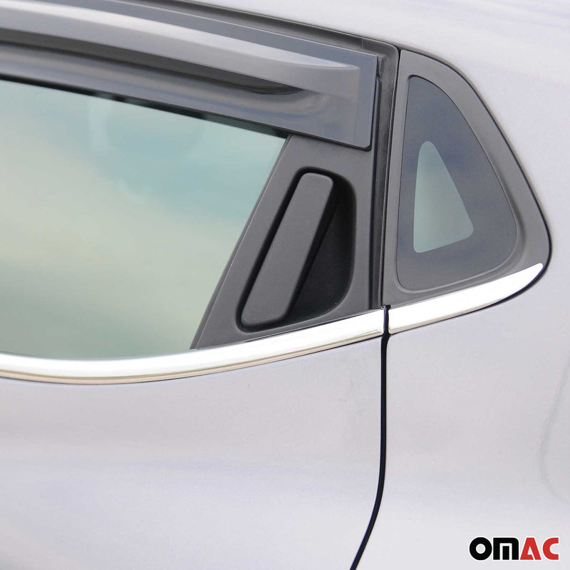Fensterleisten Zierleisten für Renault Clio Schragheck Edelstahl Chrom 8tlg