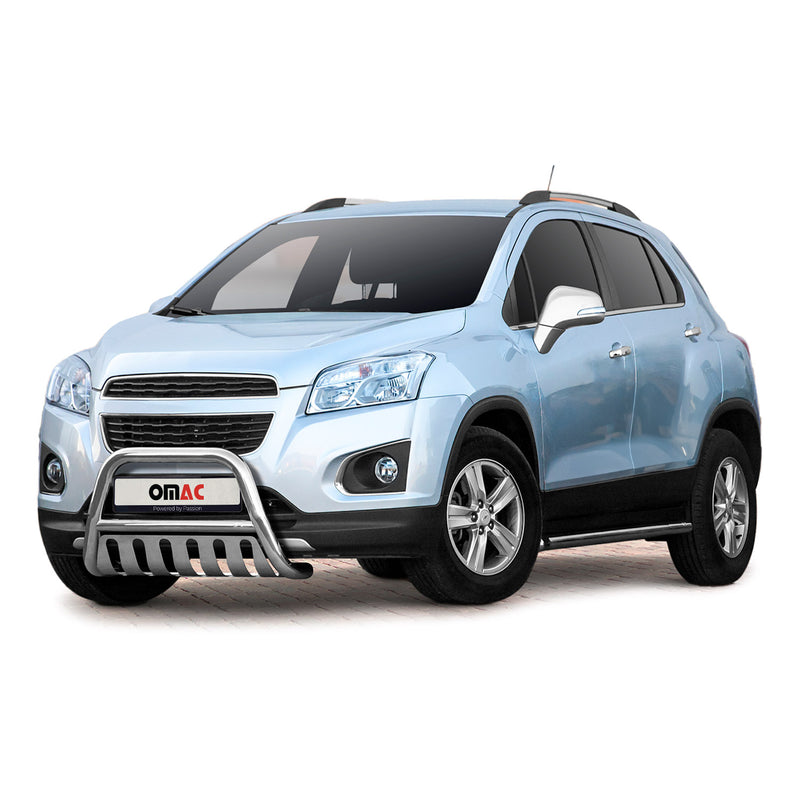Frontbügel Frontschutzbügel für Chevrolet Trax 2013-2021 mit ABE Silber Stahl