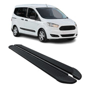 Trittbretter Seitenschweller für Ford Transit/Tourneo Courier 2014-22 L1 Schwarz