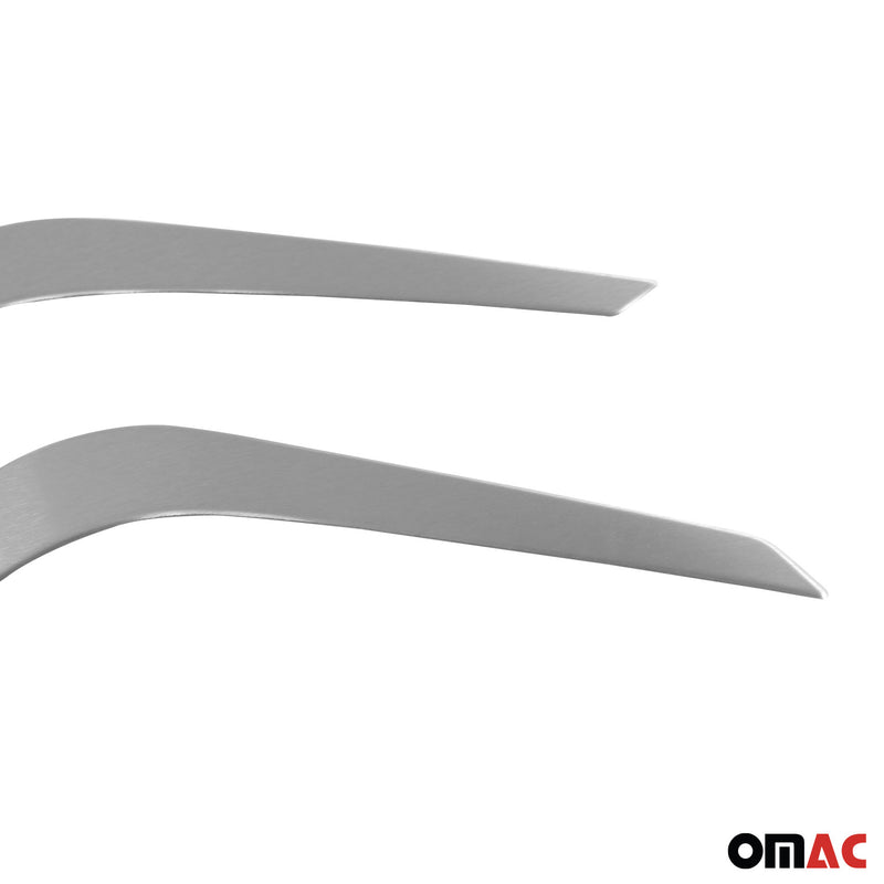 Nebelscheinwerfer Rahmen für Nissan Juke 2021-2025 Edelstahl Gebürstet Silber 2x