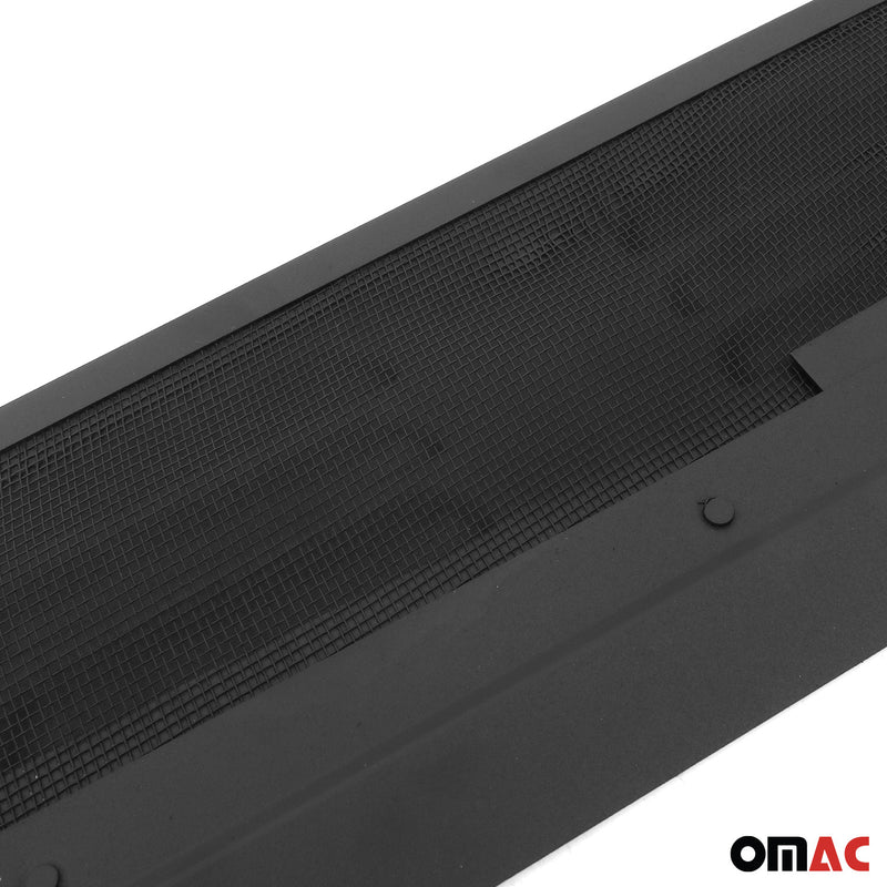 Lüftungsgitter Be & Entlüftung für Fiat Doblo 2010-2021 Aluminium Schwarz 2tlg