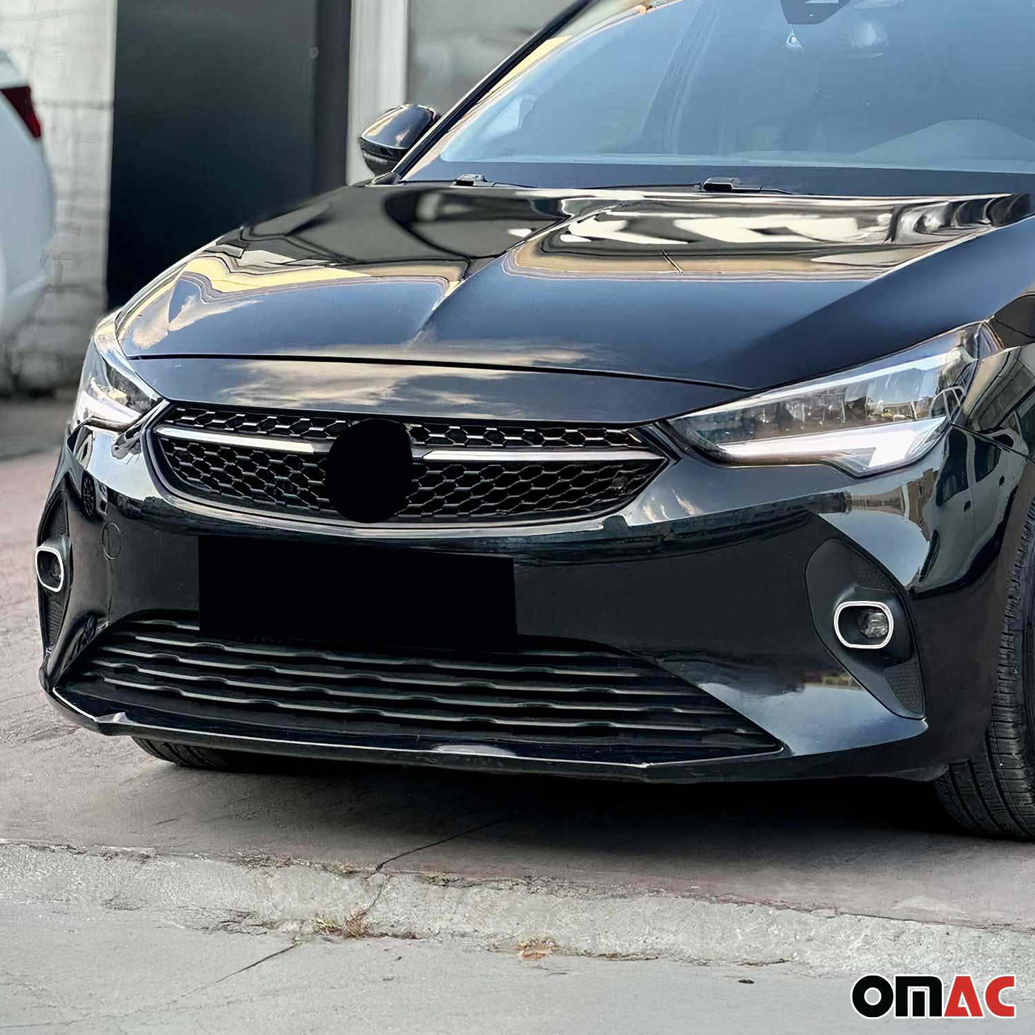 Nebelscheinwerfer Rahmen Chrom für Opel Corsa F 2019-2023 Pre-FL Edelstahl 2x