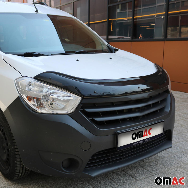 Motorhaube Deflektor Insekten Steinschlagschutz für Dacia Dokker 2012-21 Dunkel