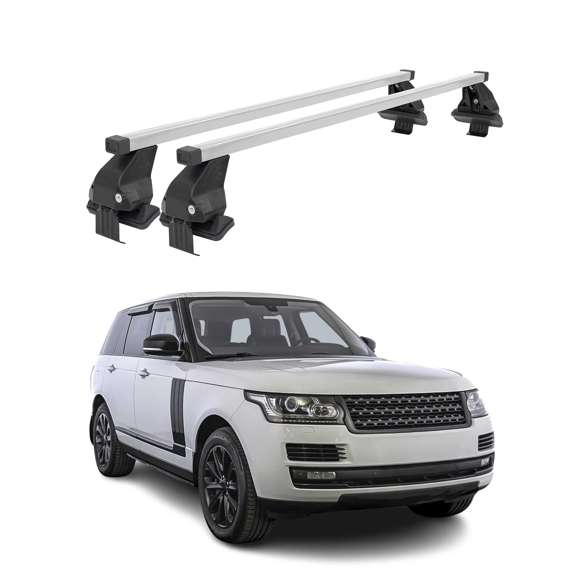Menabo Dachträger für Land Rover Range Rover L405 2012-2022 50kg Stahl Grau 2x