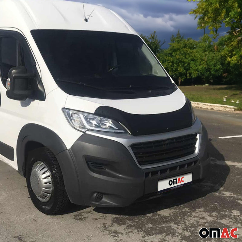 Motorhaube Deflektor Insekten Steinschlagschutz für Fiat Ducato 2014-2025 Dunkel