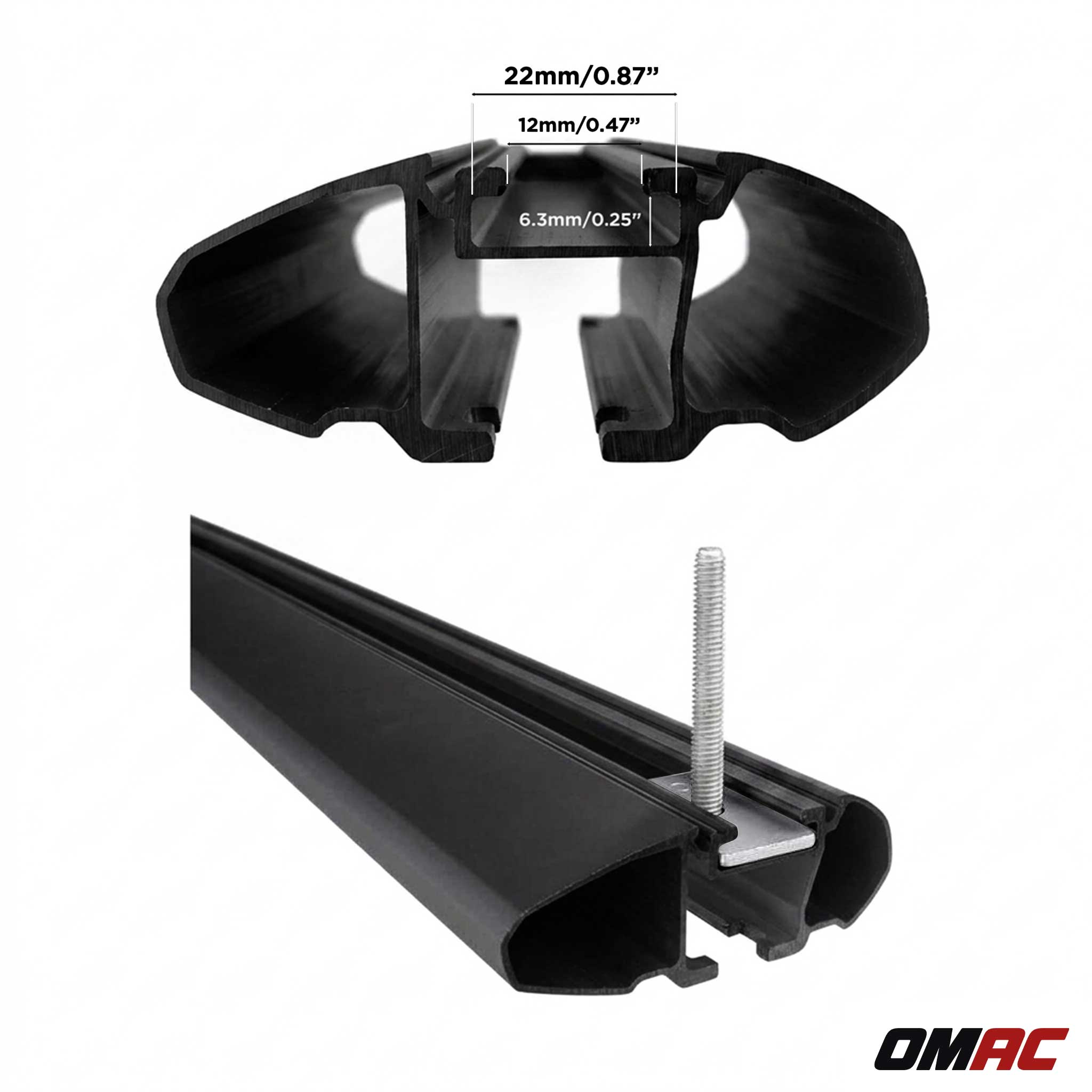 Dachträger Grundträger für Mercedes Vito W638 1996-2003 Aluminium Schwarz 2tlg