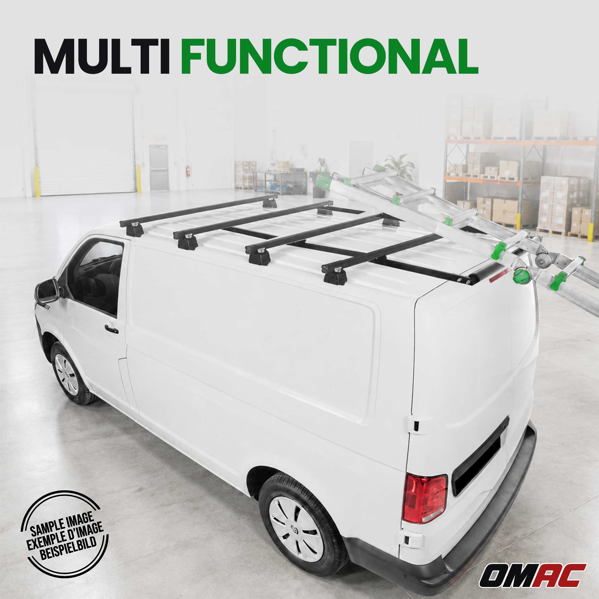 Dachträger für Peugeot Boxer 2006-2026 H1+H2 4-Träger Stahl Schwarz