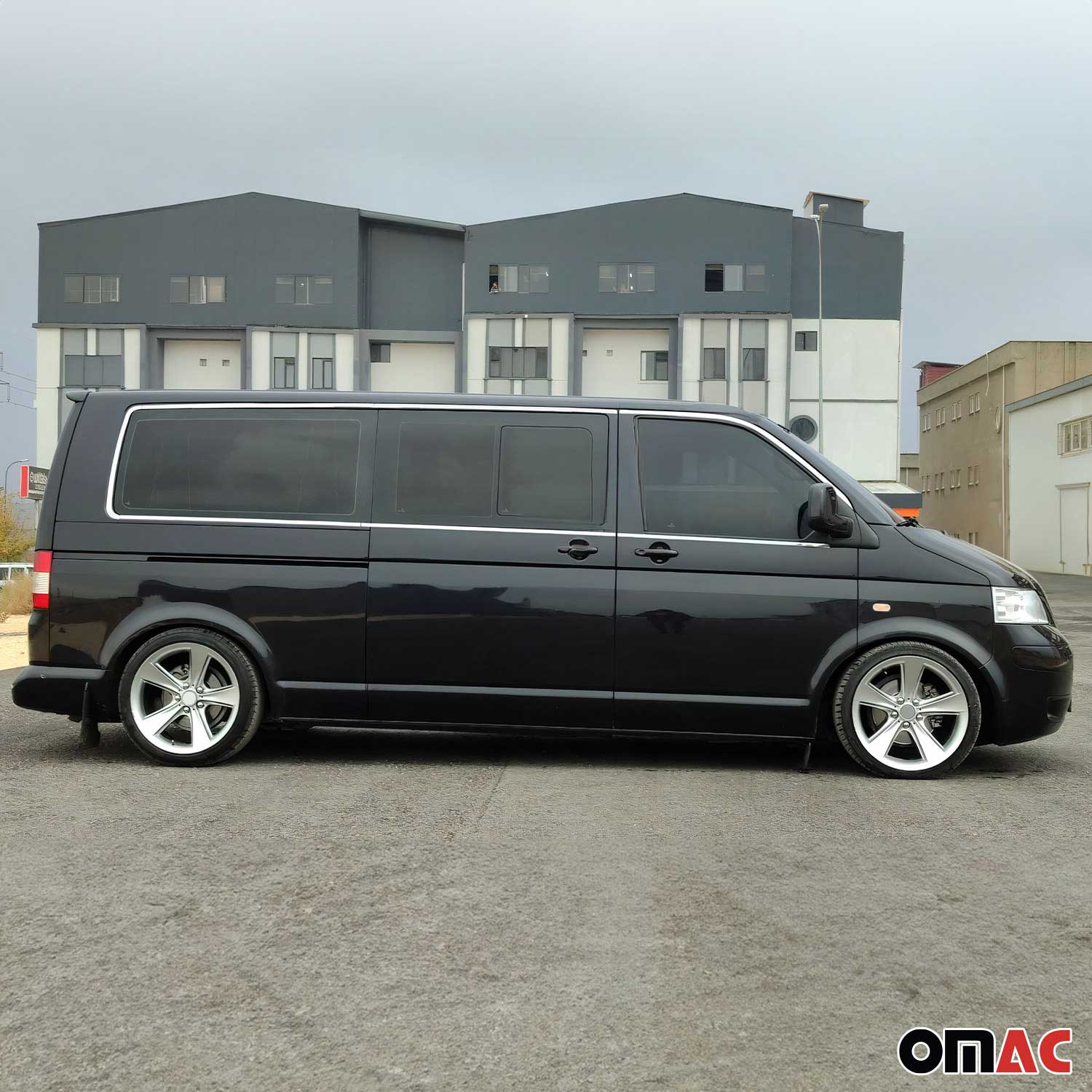 Fensterleisten für VW Transporter T5 2003-2015 Kurzer 2-Schiebetür Chrom 14tlg