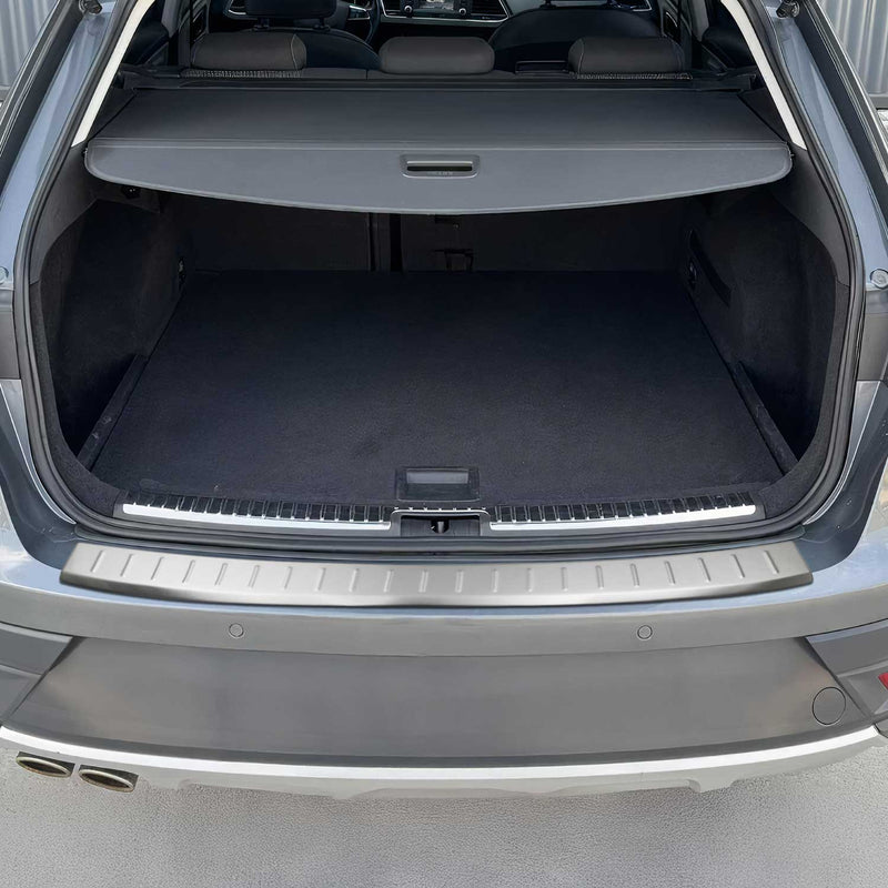 Ladekantenschutz Stoßstangenschutz für Seat Leon 2014-2020 Edelstahl Gebürstet