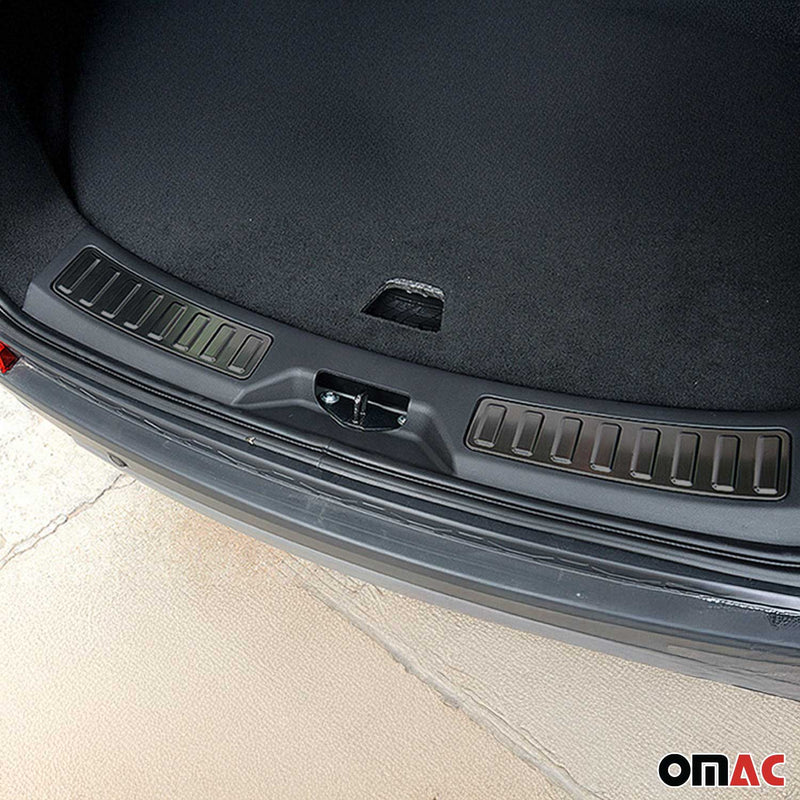 Innen Ladekantenschutz Stoßstange für Land Rover Discovery Sport Chrom Dunkel 2x