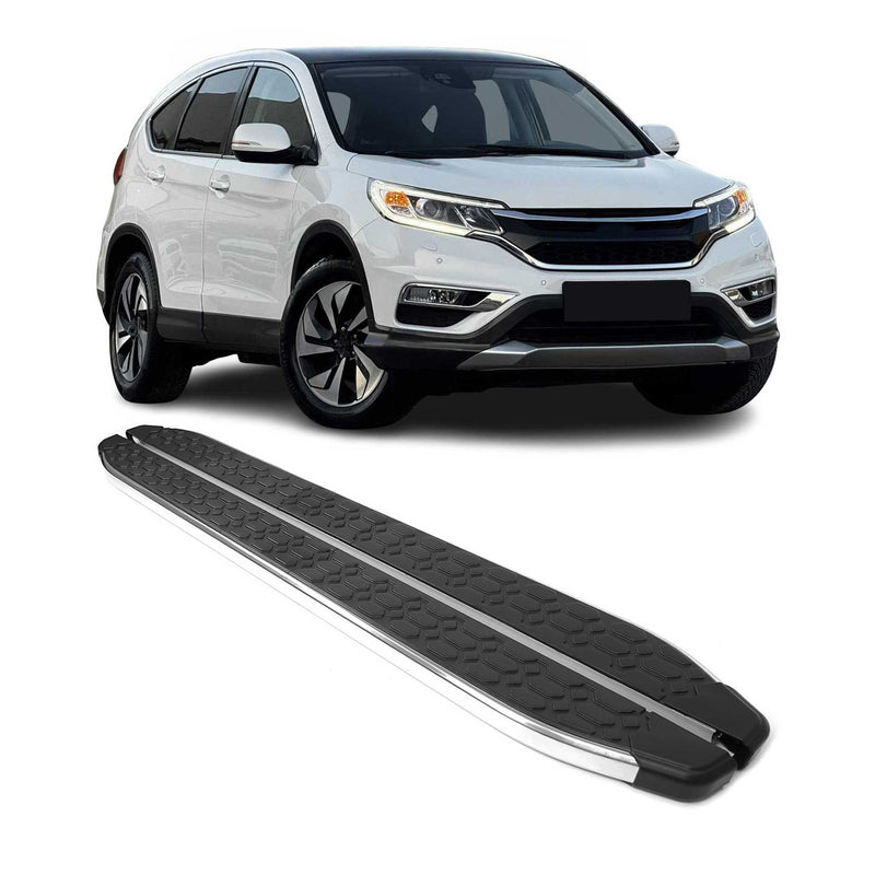 Trittbretter Seitenschweller für Honda CR-V 2012-2019 Edelstahl Schwarz Silber