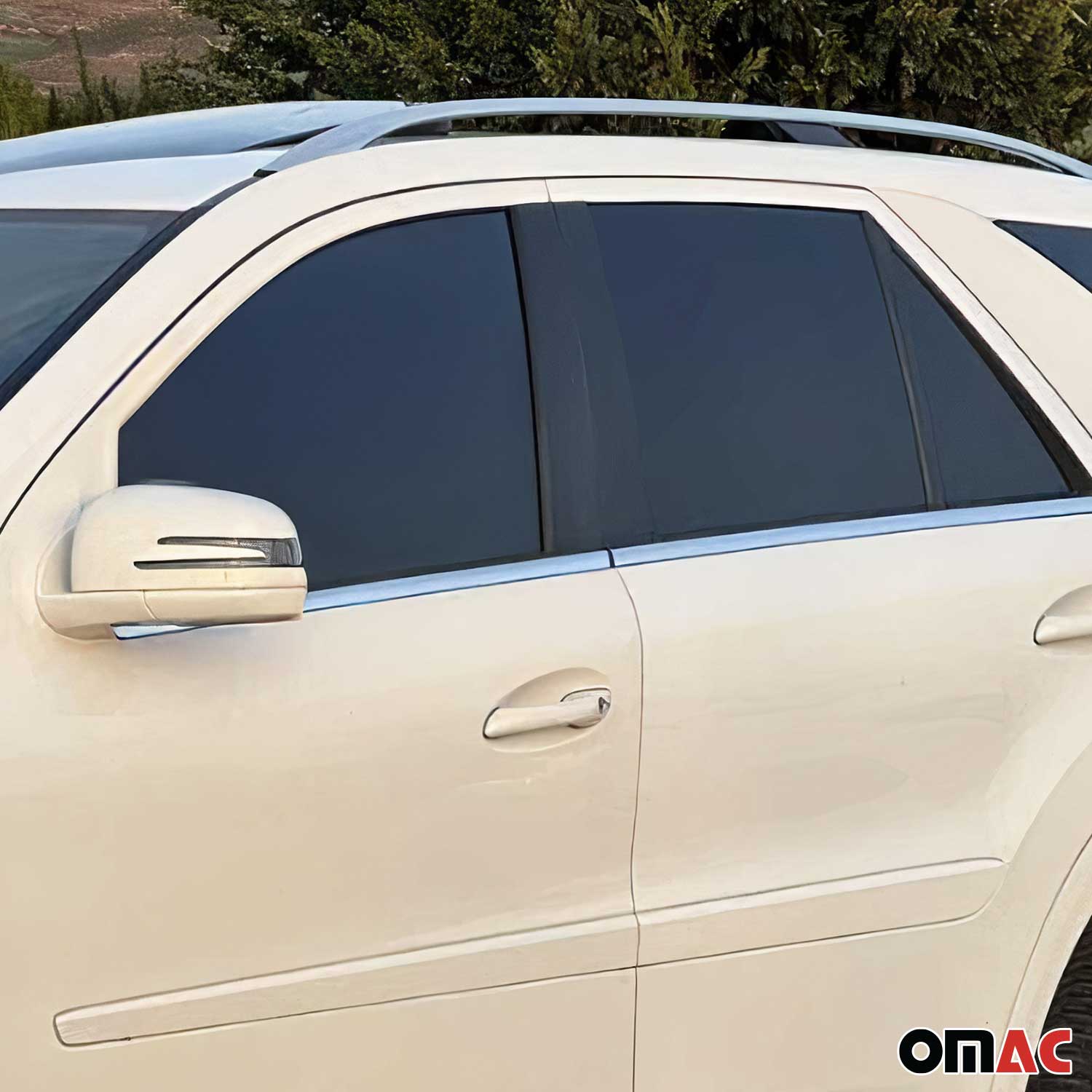 Fensterleisten Zierleisten für Mercedes ML W164 2005-2011 Edelstahl Chrom 4tlg