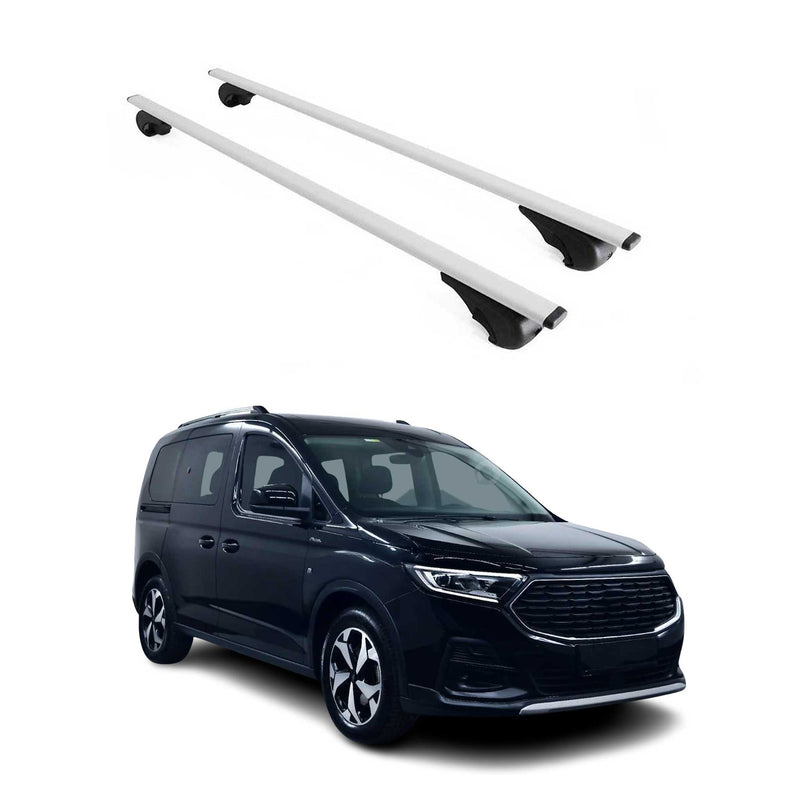 Dachträger Grundtäger für Ford Transit Connect 2013-2021 75kg Metall Silber 2x
