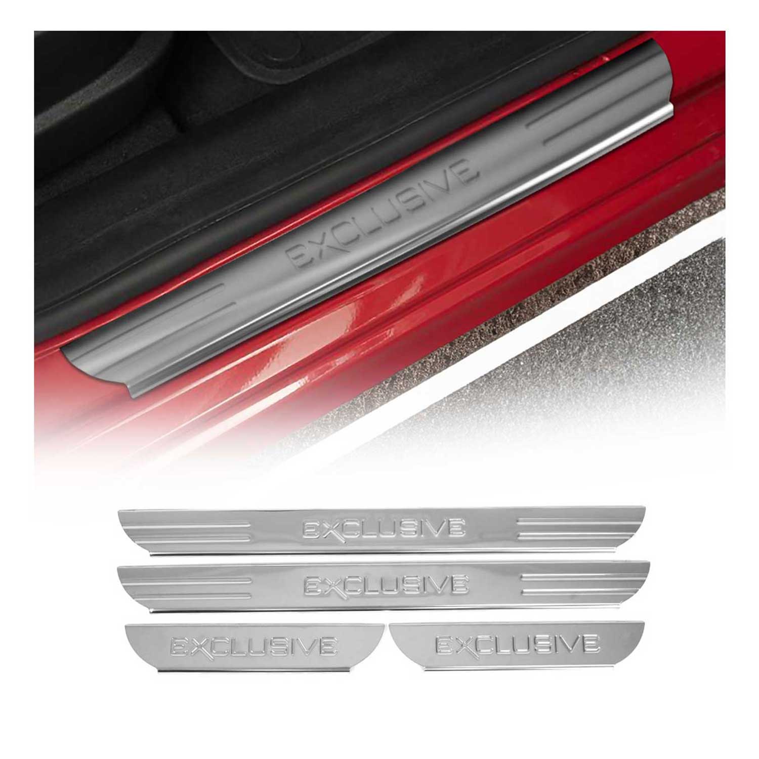 Einstiegsleisten Türschweller Exclusive für Toyota RAV4 2006-2012 Edelstahl 4x