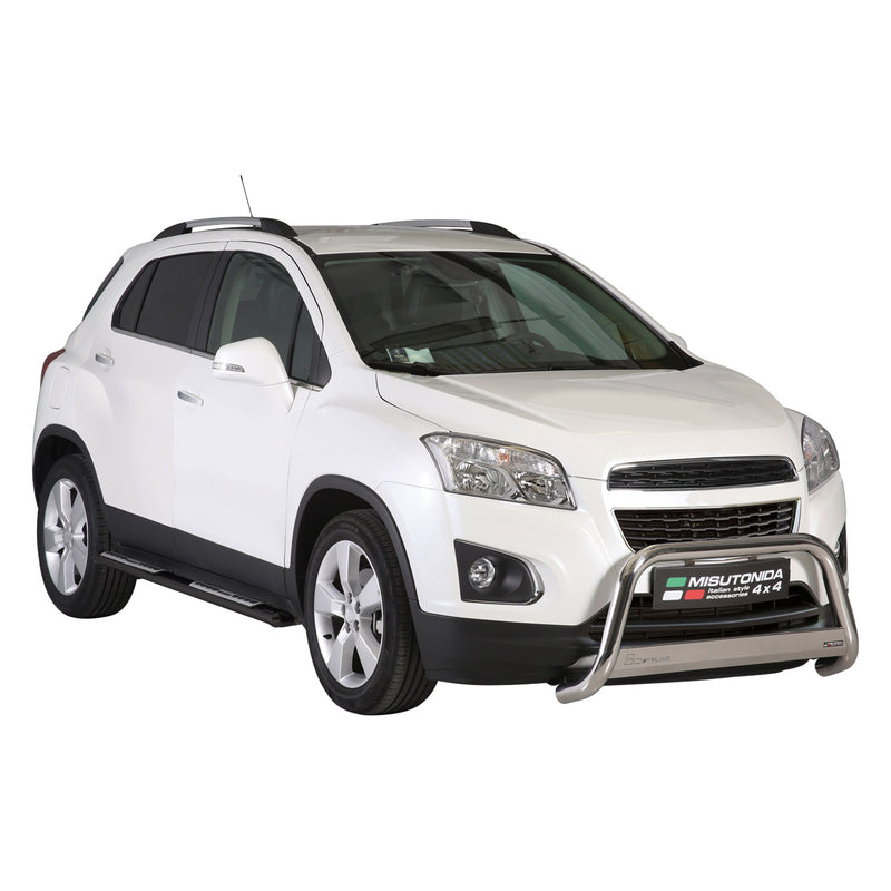 Edelstahl Seitenschweller Schwellerrohre für Chevrolet Trax 2013-2016 Schwarz