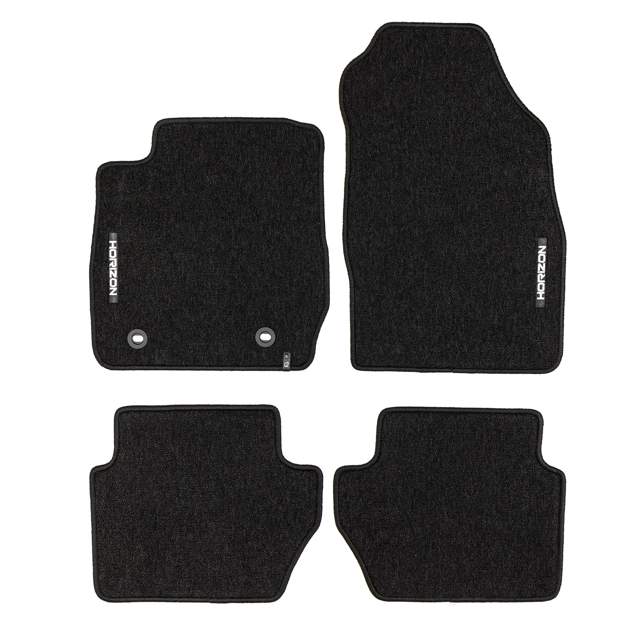 Velours Fußmatten für Ford Fiesta VI 2008-17 Autoteppich Automatten Schwarz 4tlg