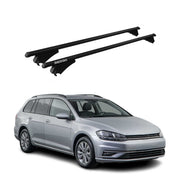Menabo Dachträger Grundtäger für VW Golf VII 2013-2020 75kg Alu Schwarz 2tlg