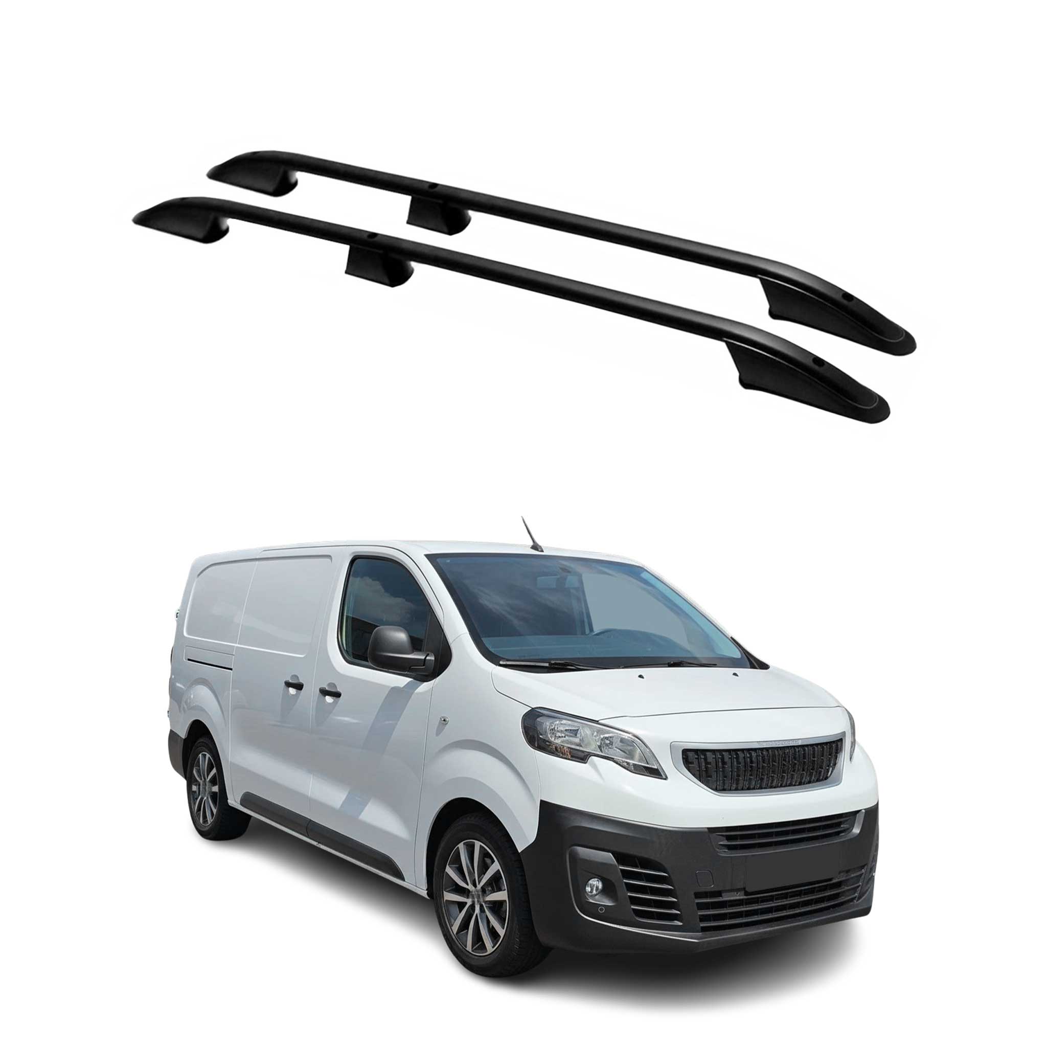 Dachreling Dachgepäckträger für Peugeot Expert / Traveller 2016-26 L2 Schwarz 2x