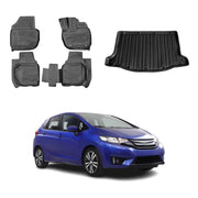 OMAC Fußmatten & Kofferraumwanne Set für Honda Jazz 2015-2021