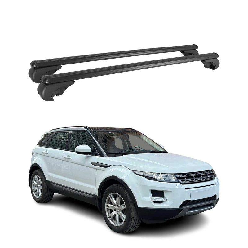 Dachträger für Land Rover Evoque 2011-2019 Gepäckträger Grundträger Alu Schwarz