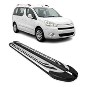 Trittbretter Seitenbretter für Citroen Berlingo L1 Kurzer 2008-2018 Alu Schwarz