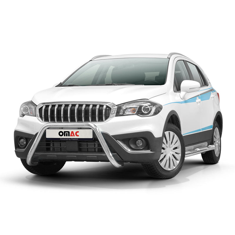 Frontbügel Frontschutzbügel für Suzuki SX4 S-Cross 2016-2022 mit ABE Silber