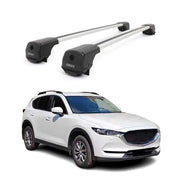 Dachträger Grundträger für Mazda CX-5 II 2017-2025 Aluminium 75kg Grau 2tlg