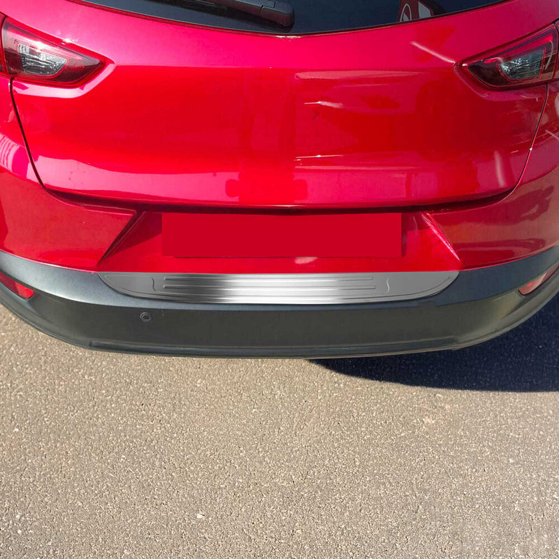 Ladekantenschutz Stoßstangenschutz für Mazda CX-3 2015-2021 Edelstahl Gebürstet
