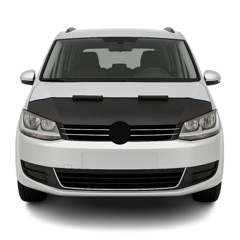 Haubenbra Steinschlagschutz Bonnet Bra für VW Sharan 2010-2015 Schwarz Halb