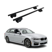 Dachträger Grundträger für BMW 5er G31 Touring 2017-2023 Stahl Schwarz 2tlg