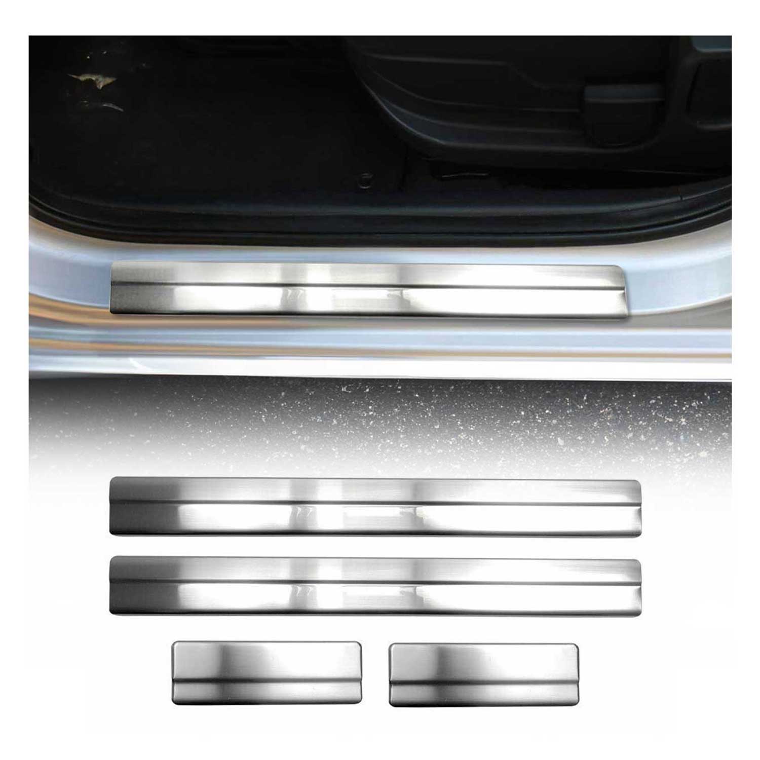 Einstiegsleisten Türschweller für Ford Fiesta 2002-2009 Edelstahl Chrom 4tlg