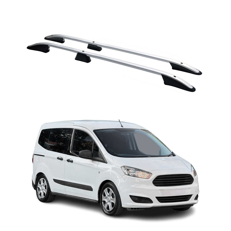 Dachreling Dachgepäckträger für Ford Transit Tourneo Courier 2014-2024 Alu Grau