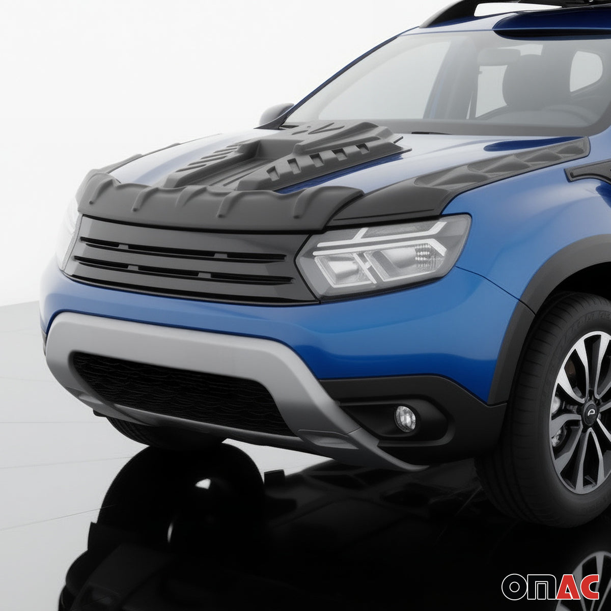 Kühlergrill Leisten Grillleisten für Dacia Duster mk2 2018-2024 ABS Schwarz