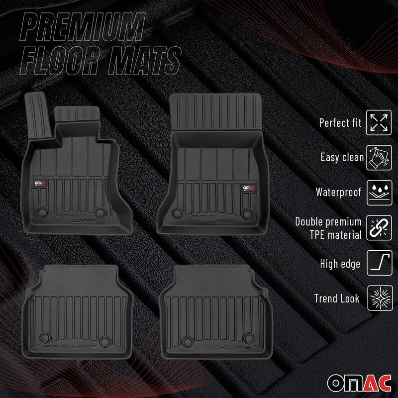 OMAC Gummi Fußmatten für BMW 5er Gran Turismo F07 2009-2017 Premium TPE 4x