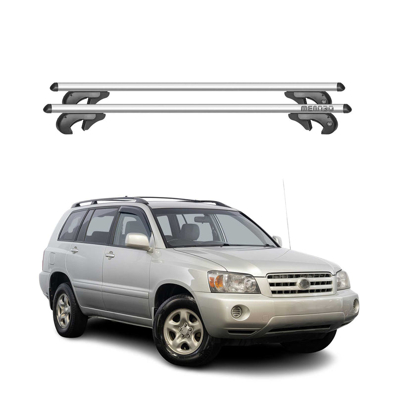 Menabo Dachträger Grundtäger für Toyota Highlander XU20 2000-2007 90kg Silber 2x