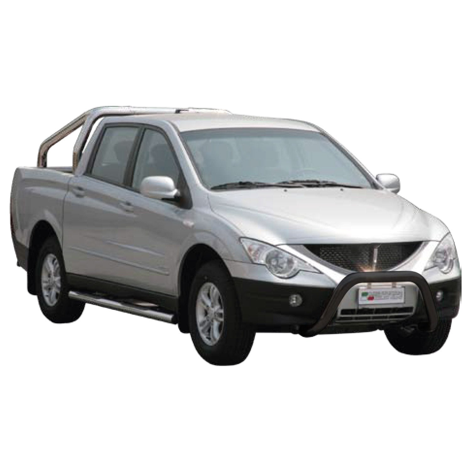 Frontbügel Frontschutzbügel für Ssangyong Actyon Sports 2007-2012 ø76 Schwarz