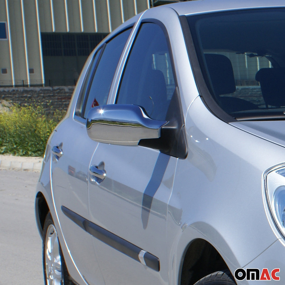 Spiegelkappen Spiegelabdeckung für Renault Clio 2005-2013 Edelstahl Chrom 2tlg