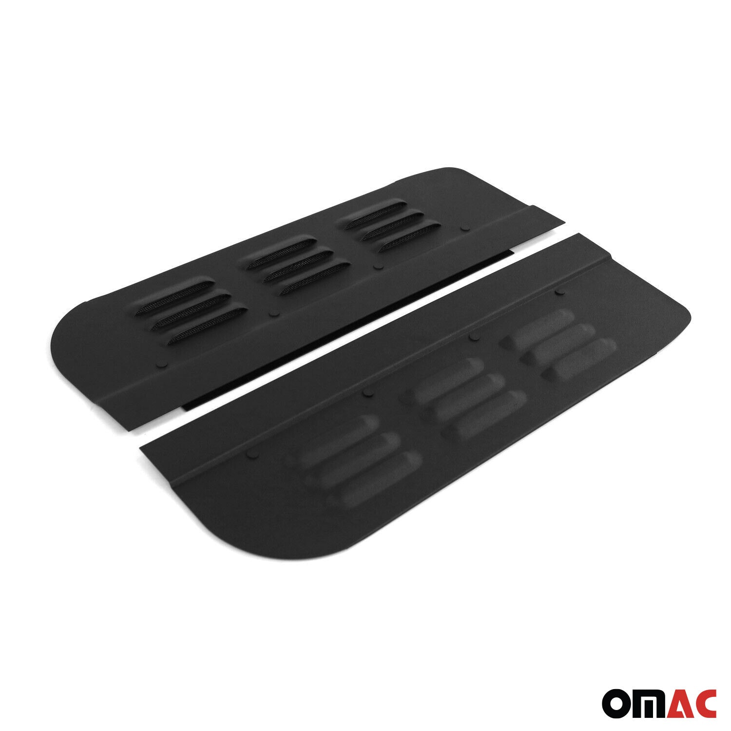 Lüftungsgitter Be & Entlüftung für Fiat Ducato 2006-2026 Aluminium Schwarz 2tlg