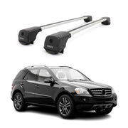 Dachträger Grundträger für Mercedes M Klasse W164 2006-2011 Aluminium Grau 2tlg