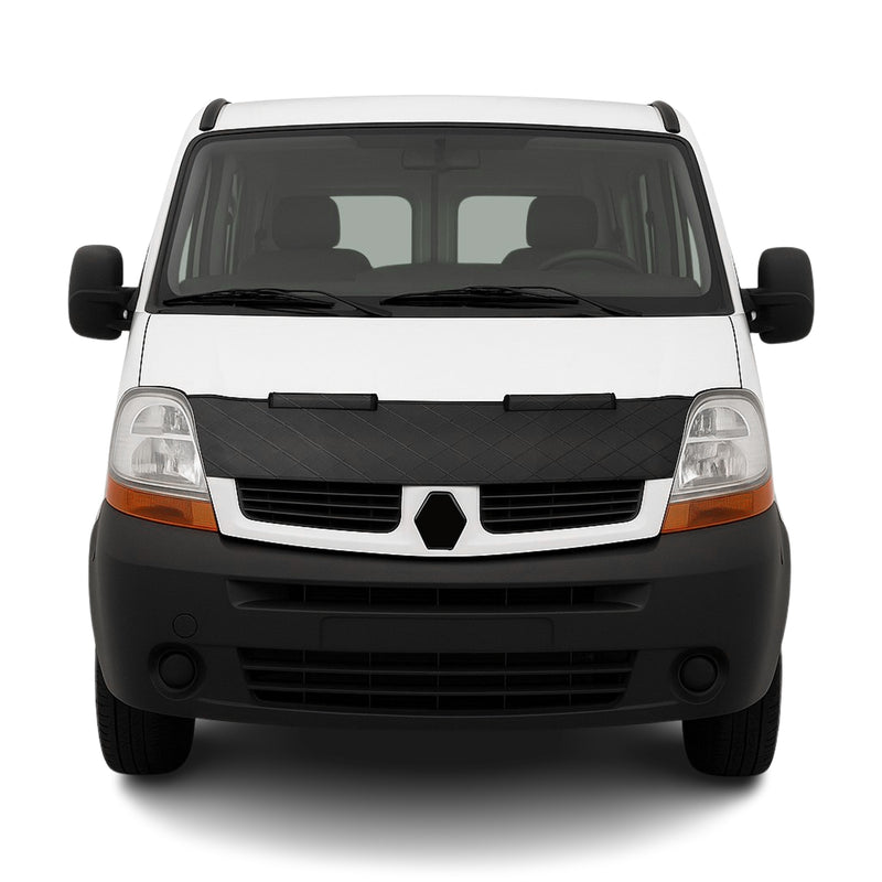 Haubenbra Steinschlagschutz für Renault Master 2 Facelift 2003-2010 Schwarz Halb