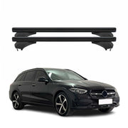 Menabo Dachträger für Mercedes C Klasse Kombi S206 2021-26 Aluminium Schwarz 2x
